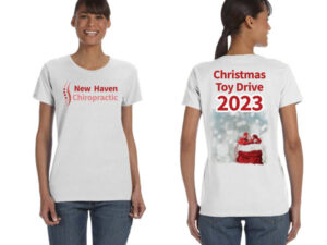 Chiropractic Ladies T-Shirts - Custom Print - White
