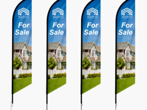 Different Flag Bases available for a Feather Flag