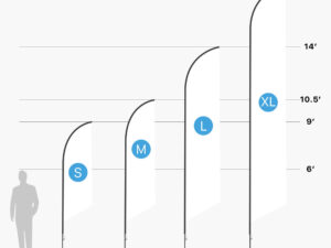 Different Sizing Options for Feather Flags