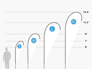 Teardrop Flag for Chiropractors - Different Sizing Options