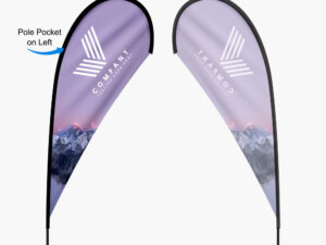 Teardrop Flag - one-sided Print Thru Version
