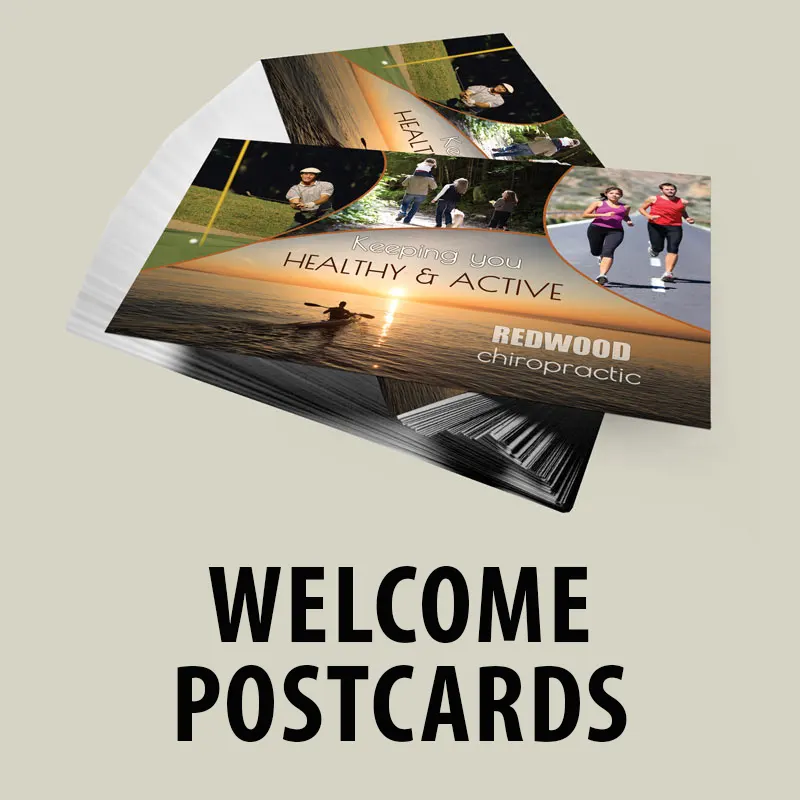 Welcome to our Office Postcards for Chiropractors