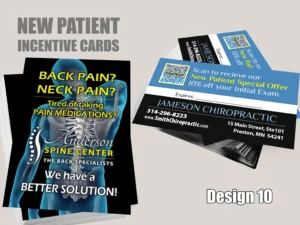 Chiropractic New Patient Marketing Card - Design 10